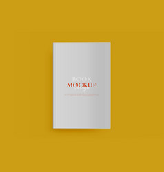 Book Cover Mockup Blank Empty Frame Space Of