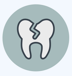 Icon Bad Tooth Suitable For Medicine Symbol Color