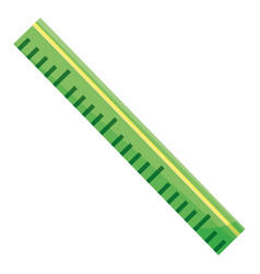 Isolated Colored Ruler Icon Flat Design