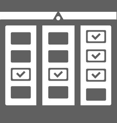 Agile Board Scrum Icon Gray Graphics