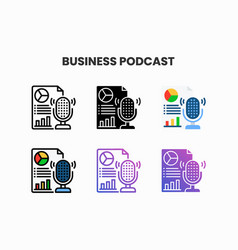 Analytics Business Podcast Icons