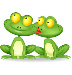 Princess Making Choice between Two Prince Frogs Vector Image