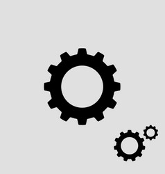 Gear Icon Flat Designmetal Gears And Cogs