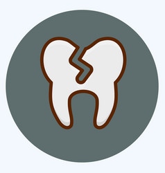 Icon Bad Tooth Suitable For Medicine Symbol Flat