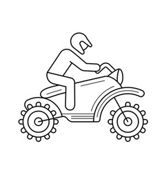 Motorcross Line Icon