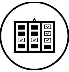 Agile Board Scrum Icon Black Graphics