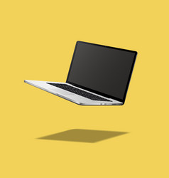 Flying Laptop Mockup