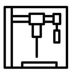 Laser Cnc Machine Icon Outline Lather