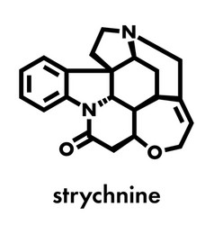 Strychnine Poisonous Alkaloid Molecule Isolated