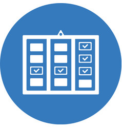 Agile Board Scrum Icon Blue Color Design