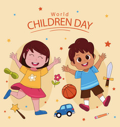 Hand Drawn World Children Day