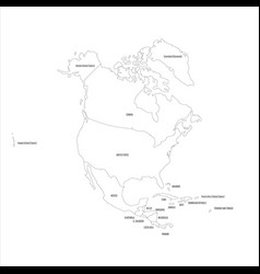 Political Map Of North America