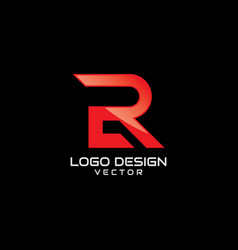 Red R Symbol Logo Design