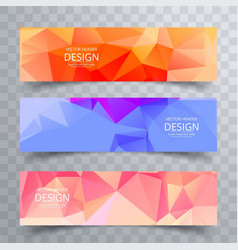 Colorful Geometrical Banners