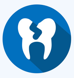 Icon Bad Tooth Suitable For Medicine Symbol Long