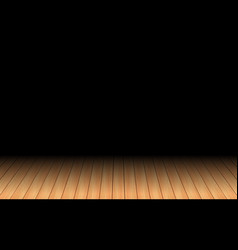 Wooden Floor In Dark Room