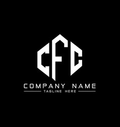 Cfc Letter Logo Design With Polygon Shape