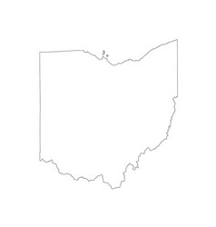 Blank Ohio Map Silhouette