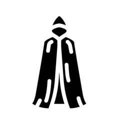 Cloak Outerwear Female Glyph Icon