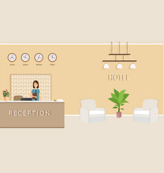 Resort Hall Interior Design With Woman