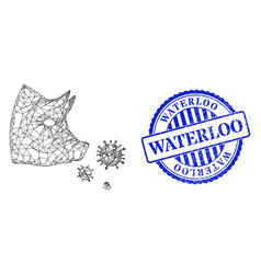 Rubber Waterloo Stamp Seal And Hatched Pork Flu