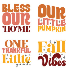 Thanksgiving Retro Svg Design Bundle