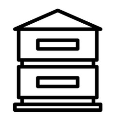 Beekeeping House Icon Outline Making