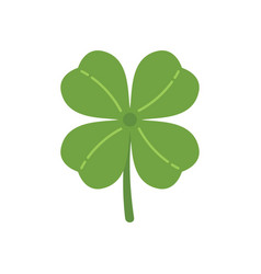 Clover Plant Icon Flat Irish Luck