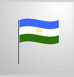 Bashkortostan Waving Flag