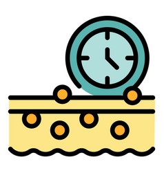 Time Of Cream Icon Flat