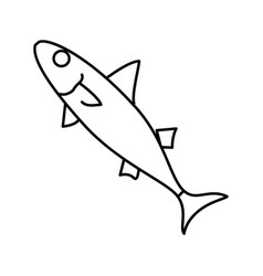 Chub Mackerel Line Icon