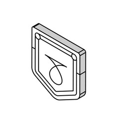 Pocket Denim Isometric Icon