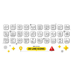 Seo Gear Shield And Payment Line Icons Pack