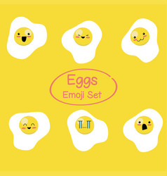 Fried Eggs Emoji Set