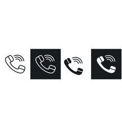 Phone Thin Line Icon Set