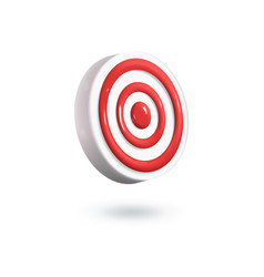 3d Target Icon In Cartoon