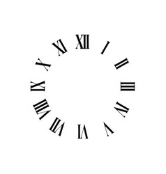 Clock Face With Roman Numerals