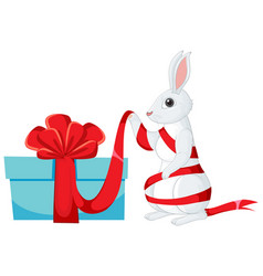 Cute Rabbit Wrapping Gift