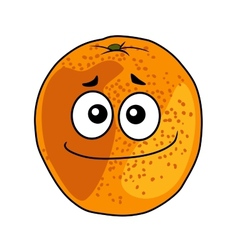 Juicy Ripe Cartoon Orange With A Cheeky Grin