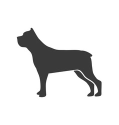 Pit Bull Silhouette Sign Of Rottweiler Friend