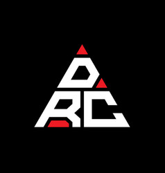 Drc Triangle Letter Logo Design With Triangle