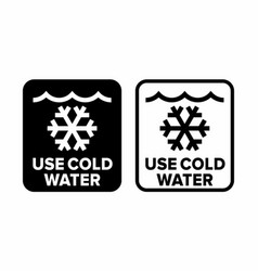 Use Cold Water Information Sign