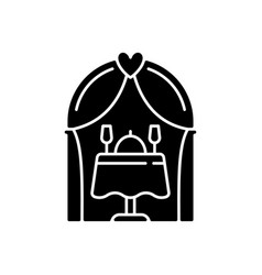 Wedding Reception Black Glyph Icon