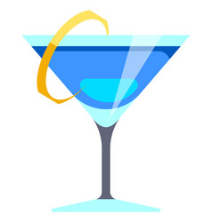 Blue Cocktail Drink Cartoon Refreshment