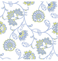 Jacobean Seamless Design Cool Color Combo