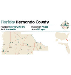 Map Hernando County In Florida