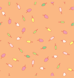 Pastel Colored Ice Popsicles Toss Pattern