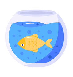 Weba Fish Bowl Aquarium Flat Icon