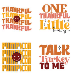 Thanksgiving Retro Svg Design Bundle