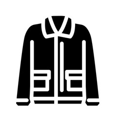 Wool Jacket Outerwear Female Glyph Icon